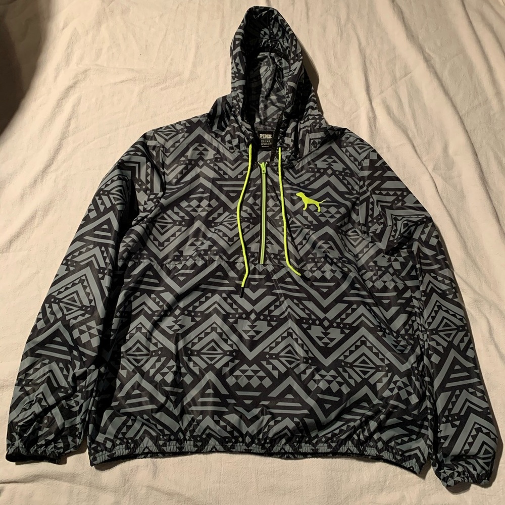 PINK Victoria’s Secret Gray/Black Windbreaker